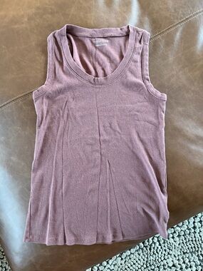 Maurices Dusty Mauve Ribbed Tank - Sleeveless Women's Top